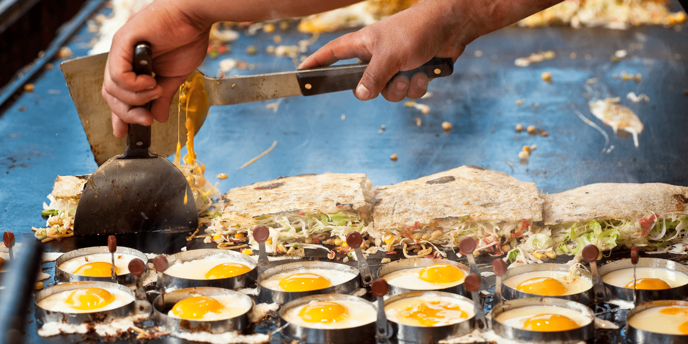 Okonomiyaki, japanska ulična hrana