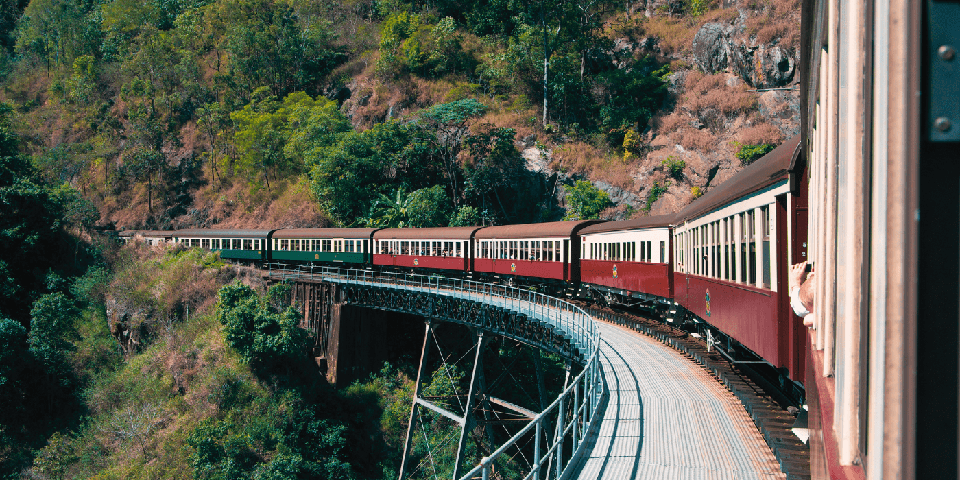 Panoramska vožnja vlakom prema tropskoj kišnoj prašumi, Australija