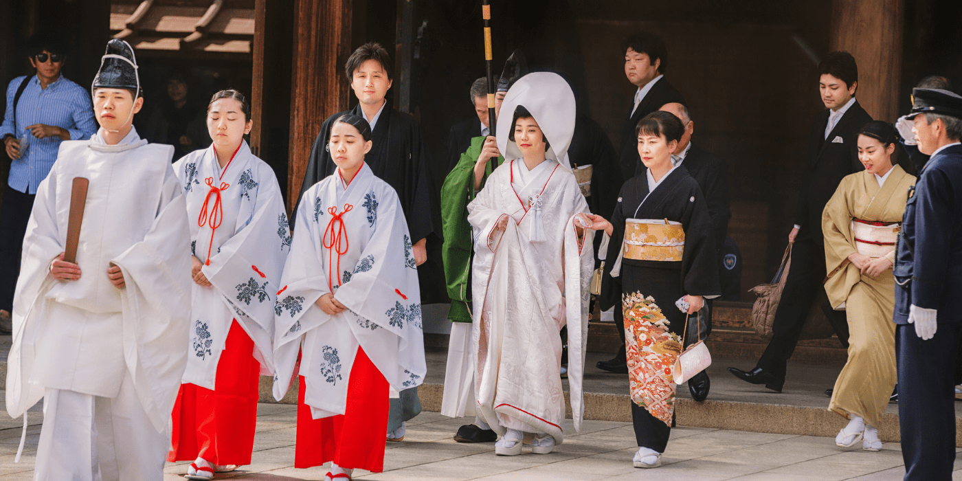 Tradicionalno japansko vjenčanje, Meiji Jingu, Japan