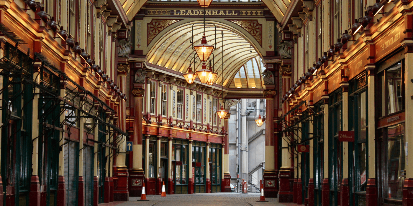 Leadenhall - natkrivena tržnica u Londonu, Engleska