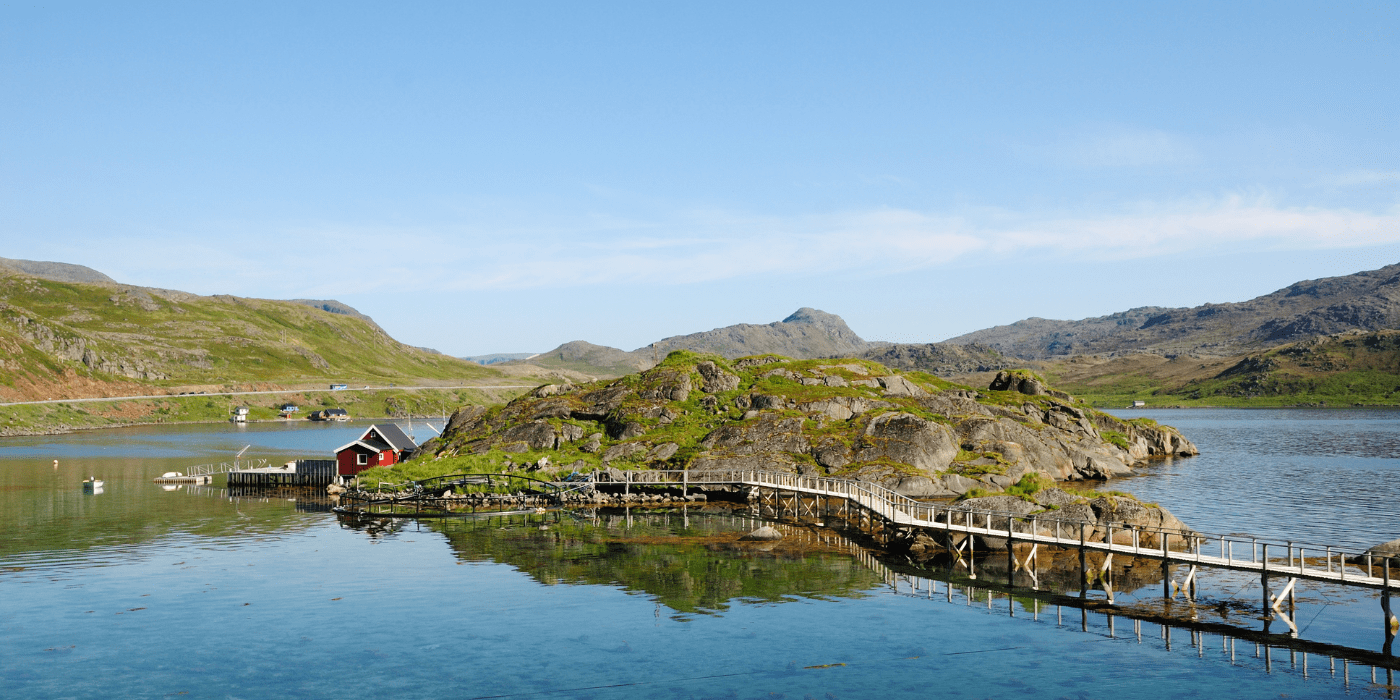 Otok s ribarskim mjestom, Mageroya, Norveška