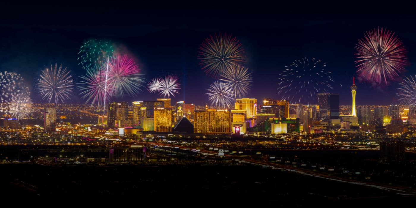 Vatromet u novogodišnjoj noći, Las Vegas, SAD