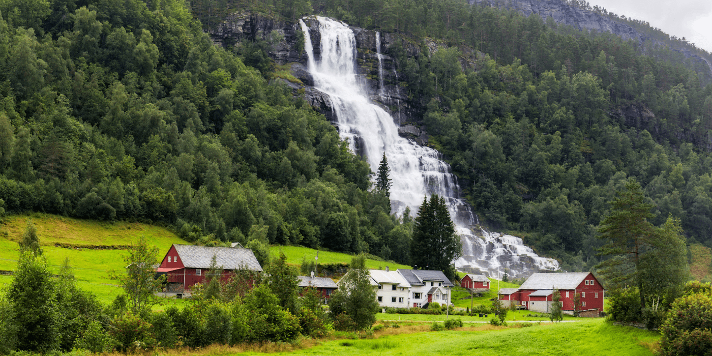 Vodopad Tvindefossen, Voss, Norveška