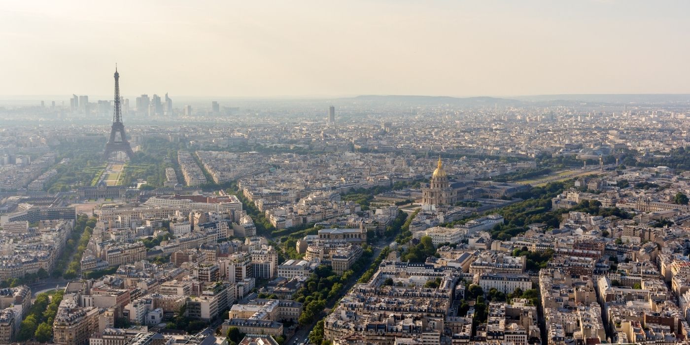 Pogled s tornja Montmartreom, Pariz, Francuska