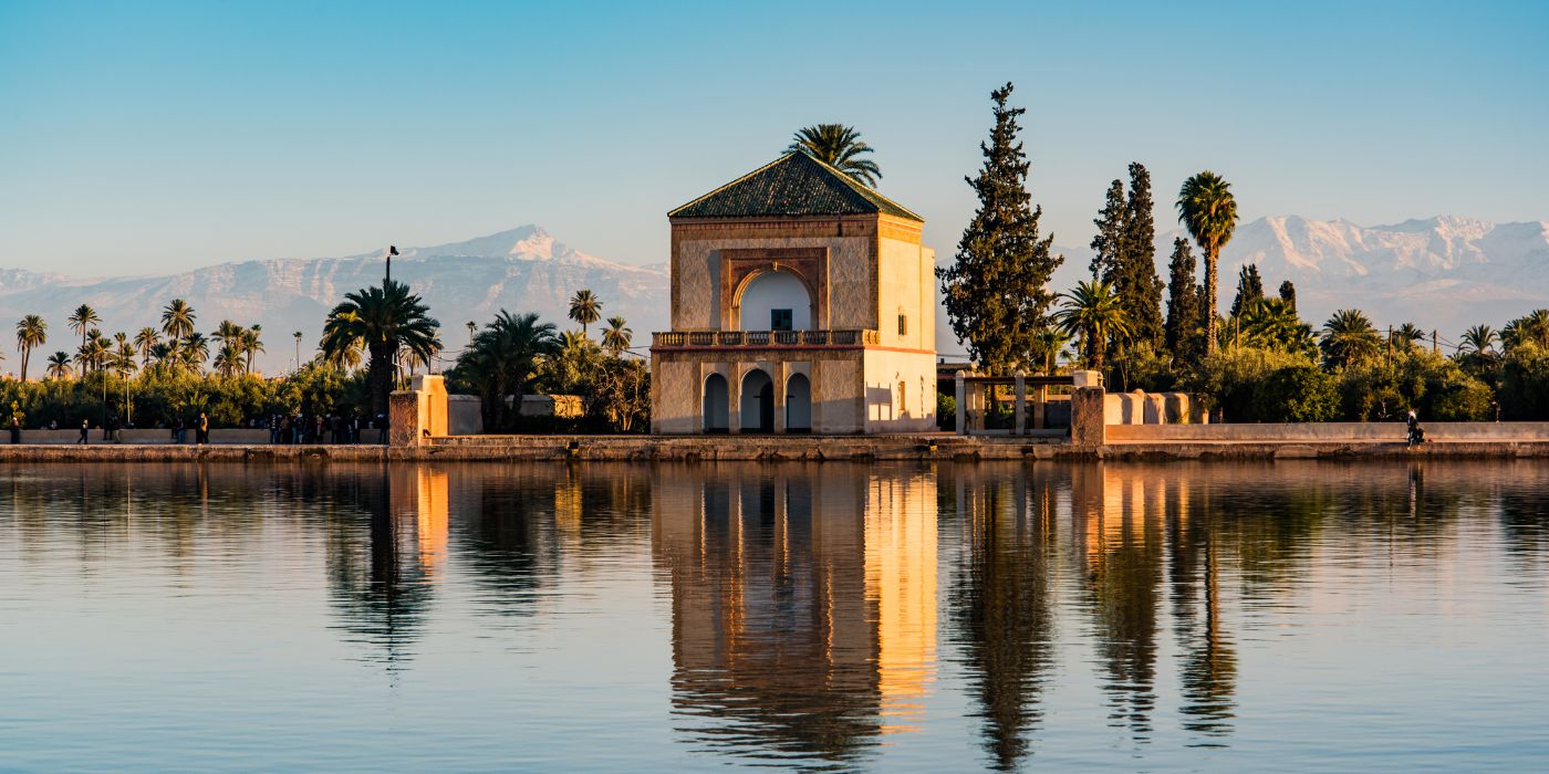 Saadian paviljon, Menara vrtovi i Atlas u Marrakechu, Maroko