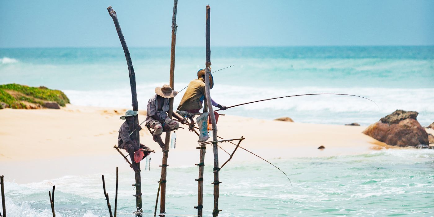 Posebna tehnika ribarenja, Šri Lanka