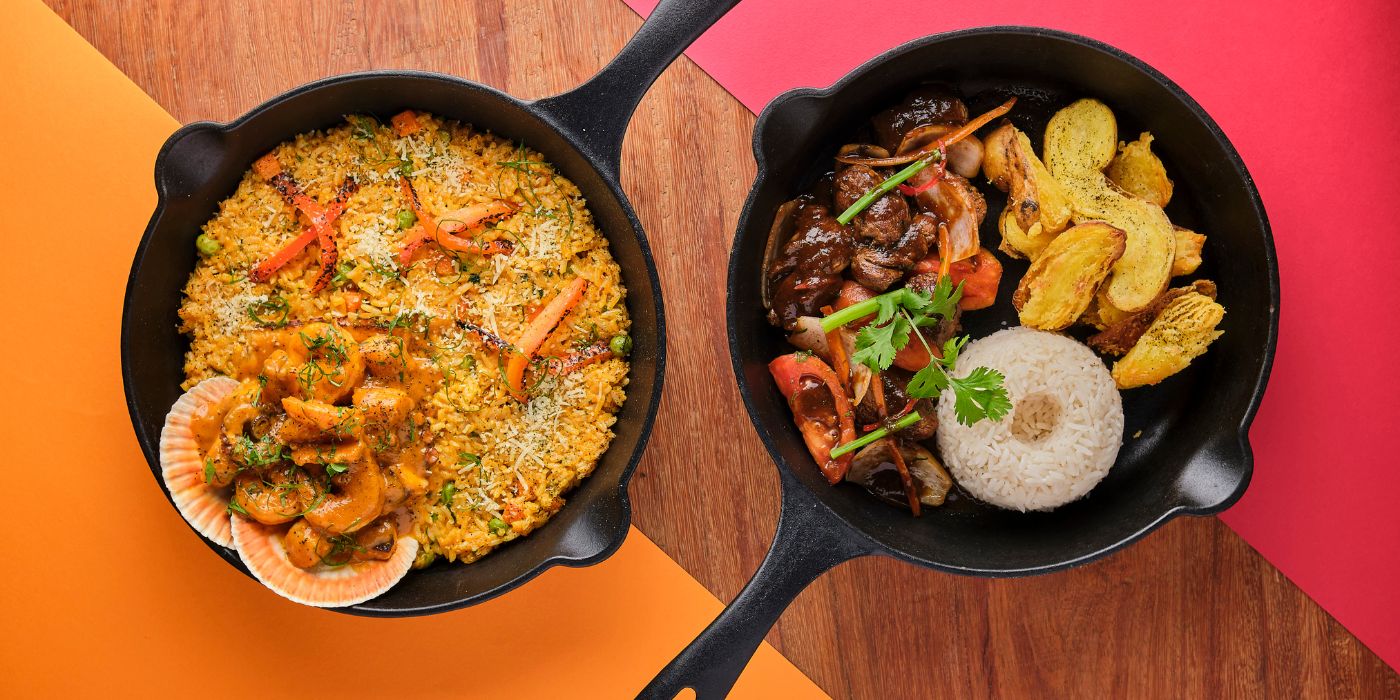 Riža s plodovima mora i Lomo Saltado, tradicionalna hrana peruanske kuhinje